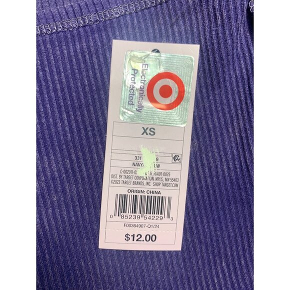 Wild Fable Junior Purple Summer Stretchy Ribbed Halter Cropped Tank Top Size XS - Picture 9 of 11